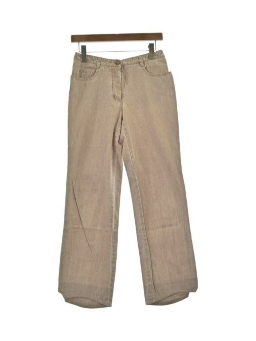 Chanel Denim Pants Beige Jeans